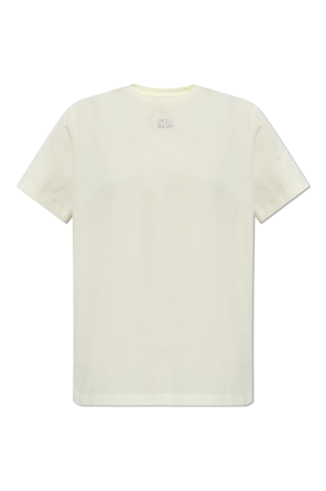 Biały T-shirt z logo Saint Laurent - Vitkac Polska